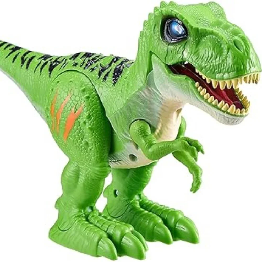 Robo Alive Attacking Green T-Rex Battery-Powered Dinosaur